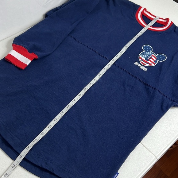 Disneyland Sz XS Spirit Jersey Tee American Flag USA Navy Unisex - Picture 8 of 11